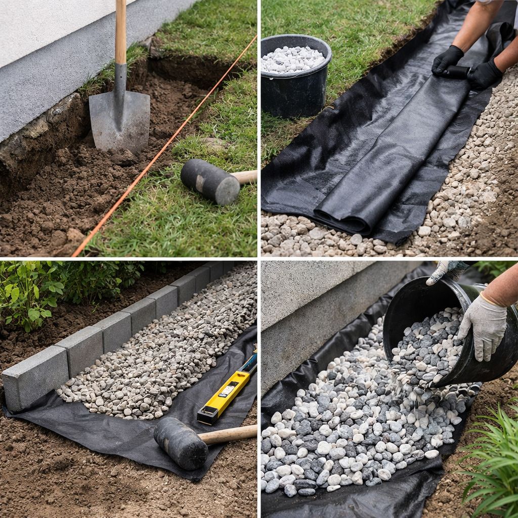 priprava a pokladka dekoracnych kamenov